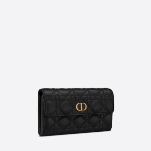 DIOR CARO WALLET Black.