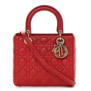 CHRISTIAN Lady Dior Red.