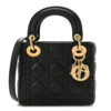 CHRISTIAN  Mini Lady Dior Black.