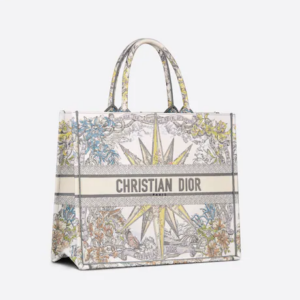 LARGE DIOR BOOK TOTE White  (42 x 35 x 18.5 cm).