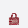 MINI DIOR BOOK TOTE Burgundy Dior  (22.5 x 15 x 6 cm).